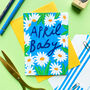 April Baby Greetings Card/ New Born Baby Card, thumbnail 1 of 2