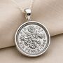 Luxury 60th Birthday Sixpence Necklace, thumbnail 3 of 8