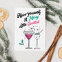 Merry Little Cocktail Christmas Card, thumbnail 1 of 4
