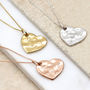 Sterling Silver Or Gold Plated Molten Heart Necklace, thumbnail 2 of 6