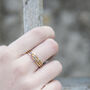 Solid 9ct Gold Custom Single Birthstone Stacking Ring, thumbnail 6 of 9