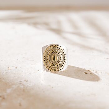 Boho Style Mixed Metail Statement Ring, 4 of 7