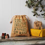 Personalised Christmas Hessian Sack Small Night Before Christmas, thumbnail 2 of 4