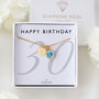 30th Birthday Gift For Her – Sterling Silver Birthstone And Personalised Disc Necklace, thumbnail 1 of 11