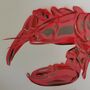 'Common Lobster' Original Signed Painting, thumbnail 10 of 10