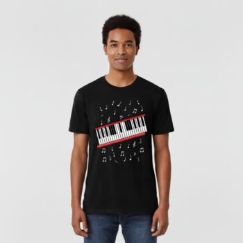 Piano Keyboard T Shirt Or Sweatshirt For Music Lovers – Musical Notes Design Gift, 9 of 12