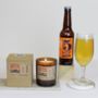 Beer Scented Candle In Brown Glass, thumbnail 5 of 5