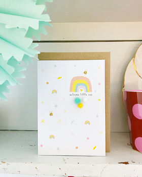 New Baby Rainbow Greeting Card, 2 of 2