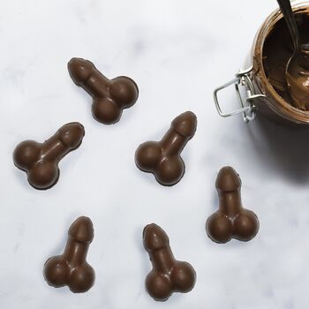 Six Edible Willy Shaped Chocolates 60g, 4 of 4