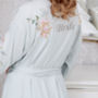 Bridal Floral Peony Embroidered Robe, thumbnail 2 of 5