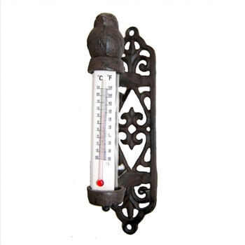 Cast Iron Garden Wall Thermometer, 2 of 2