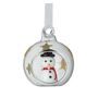 Hand Blown Glass Mini Bauble With Snowman, thumbnail 1 of 4