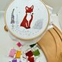 Fox Cub Embroidery Kit, thumbnail 7 of 7