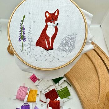 Fox Cub Embroidery Kit, 7 of 7