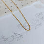 18ct Gold Plated Vermeil Long Necklace, thumbnail 2 of 5