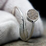 Feather Cremation Ashes Adjustable Memorial Ring, thumbnail 1 of 7