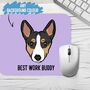 Basenji Face Mouse Mat, thumbnail 2 of 4