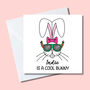 Personalised Cool Bunny Easter Card, thumbnail 2 of 2