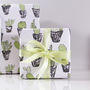 Cactus Succulent Eco Friendly Wrapping Paper, thumbnail 6 of 12