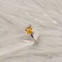 Silver Citrine Ring: November Birthstone Jewelry, thumbnail 8 of 9