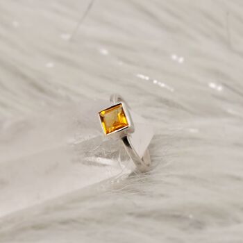 Silver Citrine Ring: November Birthstone Jewelry, 8 of 9