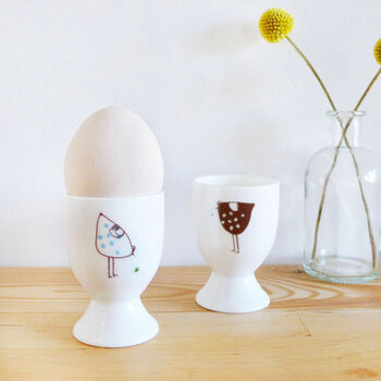 Pair Of Hen Egg Cups, 2 of 5