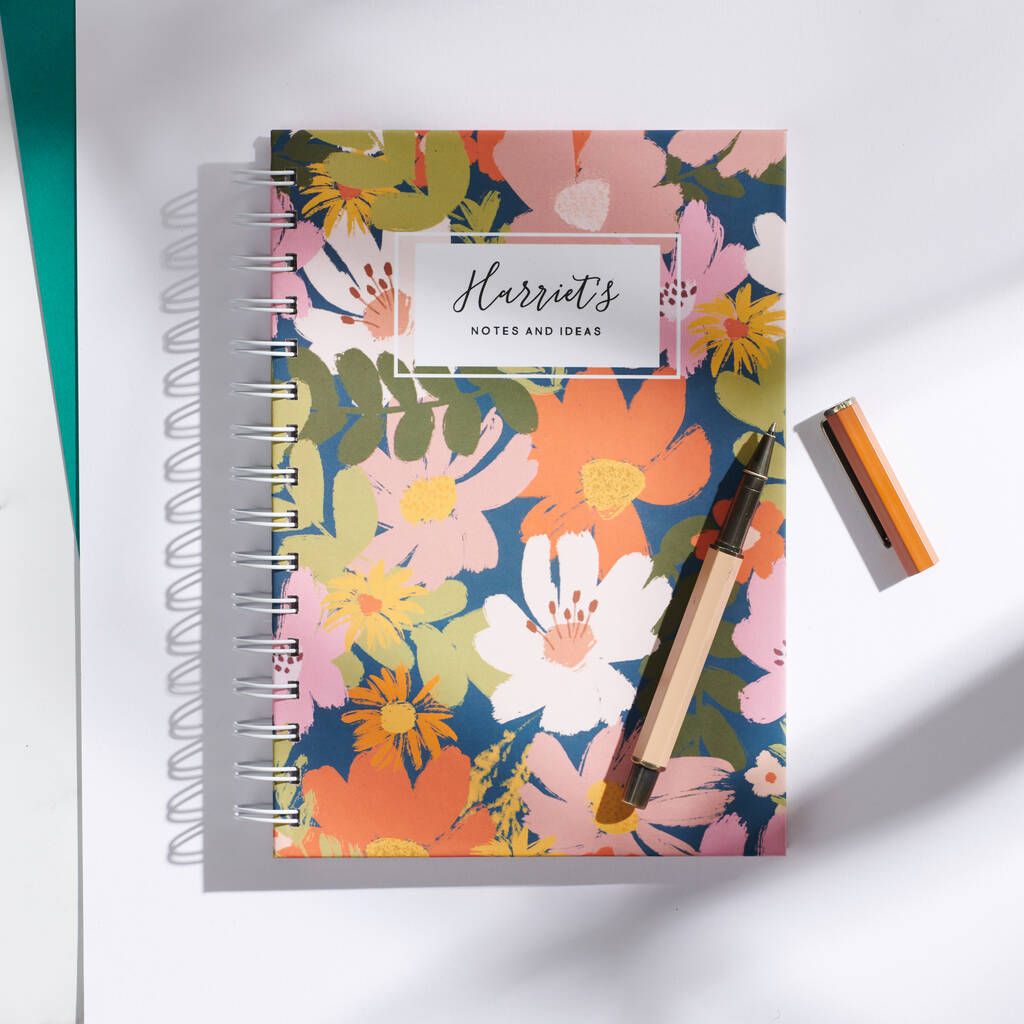 Personalised Bloom Notebook By Oakdene Designs