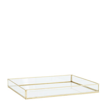 Assorted Glass And Brass Storage Trays By The Forest & Co 