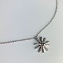Sterling Silver Sun Burst Pendant Necklace, thumbnail 3 of 5