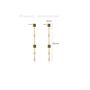 Gold Plated Chain Drop Geometric Earrings, thumbnail 4 of 7