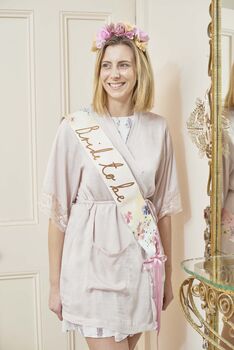 Hen Party Bride To Be Floral Paper Sash, 2 of 5