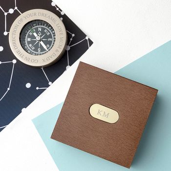 Personalised Adventures Compass With Monogram Box, 2 of 5