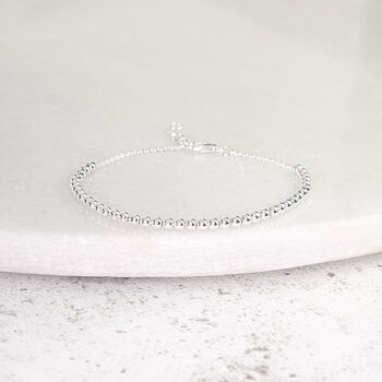 Sterling Silver 925 40th Birthday 40 Beads Bracelet, 5 of 6