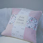 Ballerina Name And Date Cushion, thumbnail 5 of 8