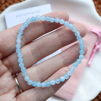 Aquamarine Crystal Bracelet – Calm And Serenity, 2 of 6