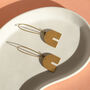 Arch Drop Earrings, thumbnail 1 of 2