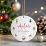 1st Christmas Personalised Tree Bauble Keepsake, thumbnail 3 of 5
