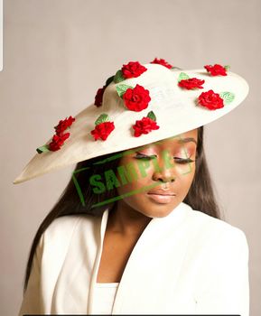 White And Red Petal Hat, 2 of 2