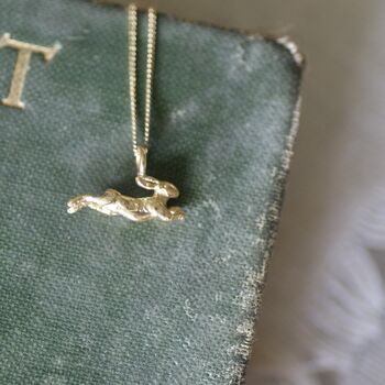 Tiny Hare Necklace, 2 of 2