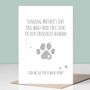 Mother's Day Card From The Dog, thumbnail 2 of 2