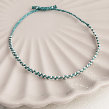 Sterling Silver Double Ball Friendship Bracelet, 3 of 12