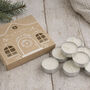 Joy To The World Nine Gingerbread Scented Tealights | Candle | Gift Box, thumbnail 1 of 4