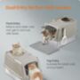 Stainless Steel Cat Litter Box Enclosed Xl, thumbnail 4 of 6