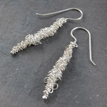 Abstract Sterling Silver Loops Bracelet, 9 of 12
