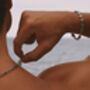 Silver 6mm Marina Chain Bracelet Adjustable Gift, thumbnail 4 of 8