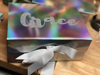 Personalised High Quality Holographic Gift Box, 5 of 12