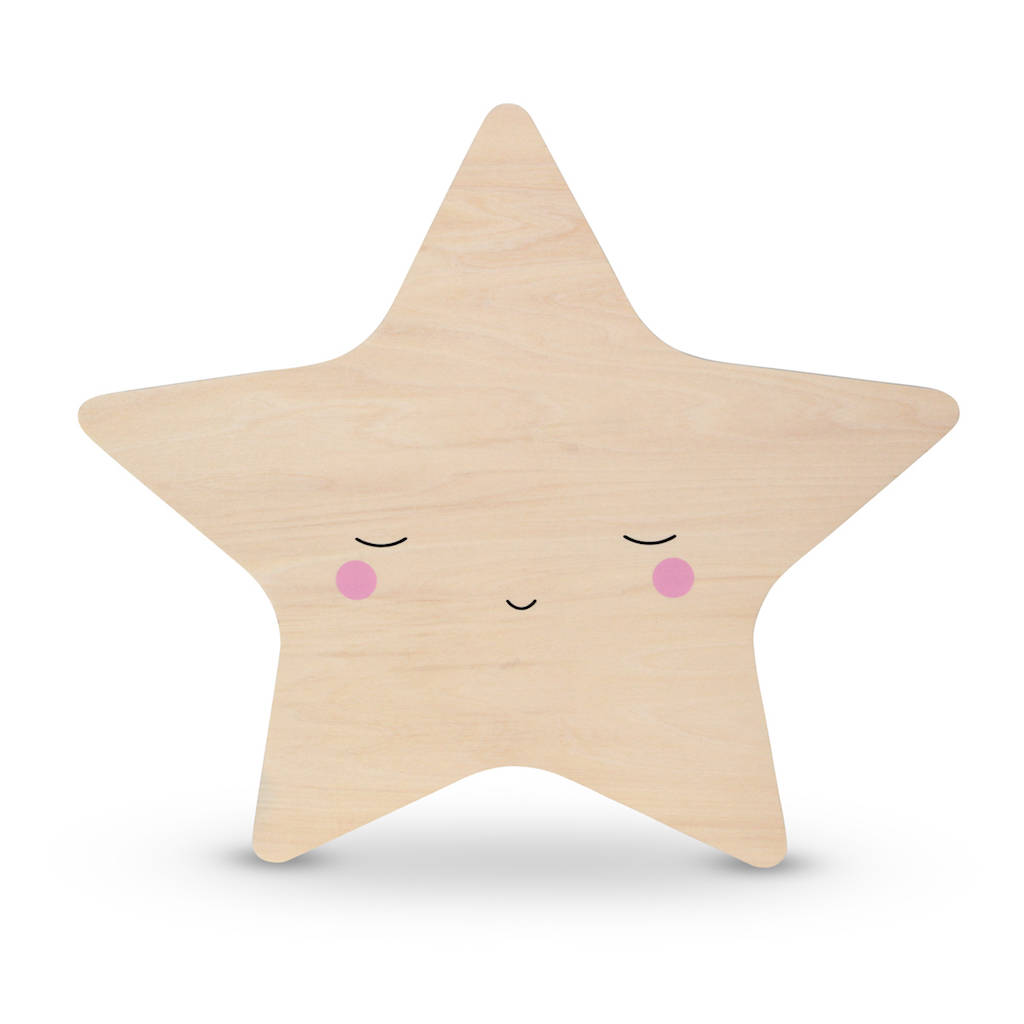 Wooden Star Tap Night Light By Lime Tree London
