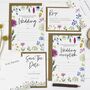 Wildflowers Ready To Write Wedding Invitation Set, thumbnail 1 of 6