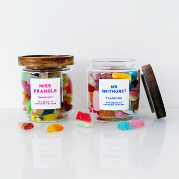 Teacher Gift Personalised Sweet Jar, 8 of 10