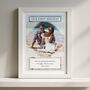Our First Holiday Couples Photo Print Personalised Dating Gift, thumbnail 1 of 6